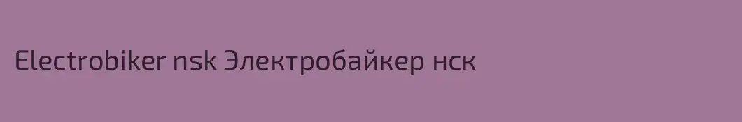 Electrobiker nsk Электробайкер нск 